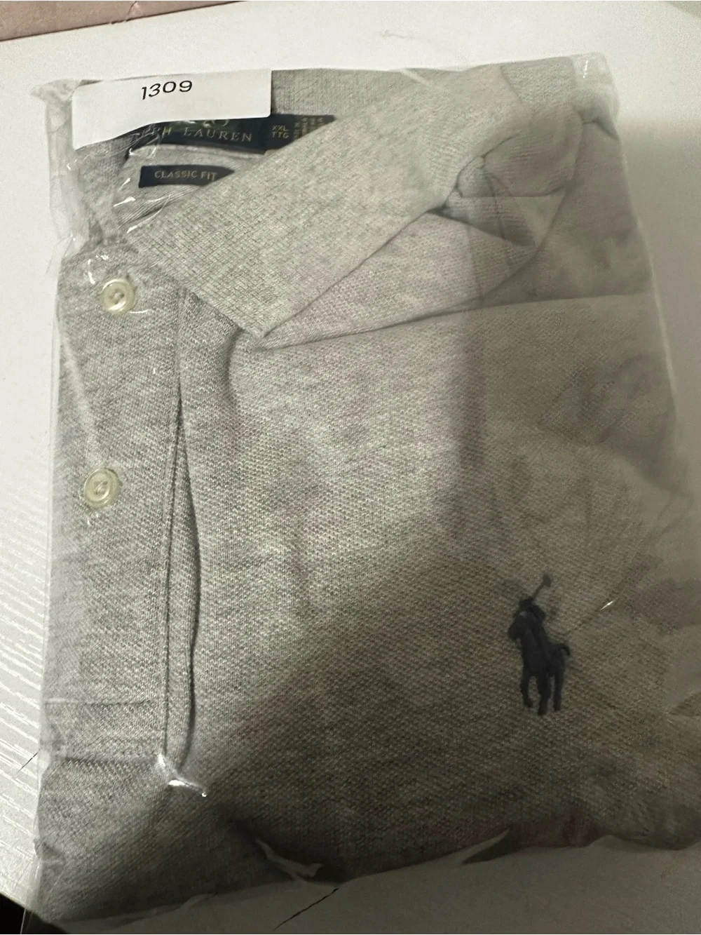 Polo by Ralph Lauren Men’s Classic Fit Grey Polo Shirt NWOT
